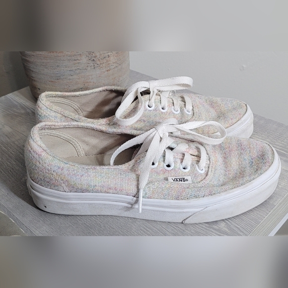 Vans Rainbow Cream Jersey Multi Speckle Size 5 - Picture 1 of 5